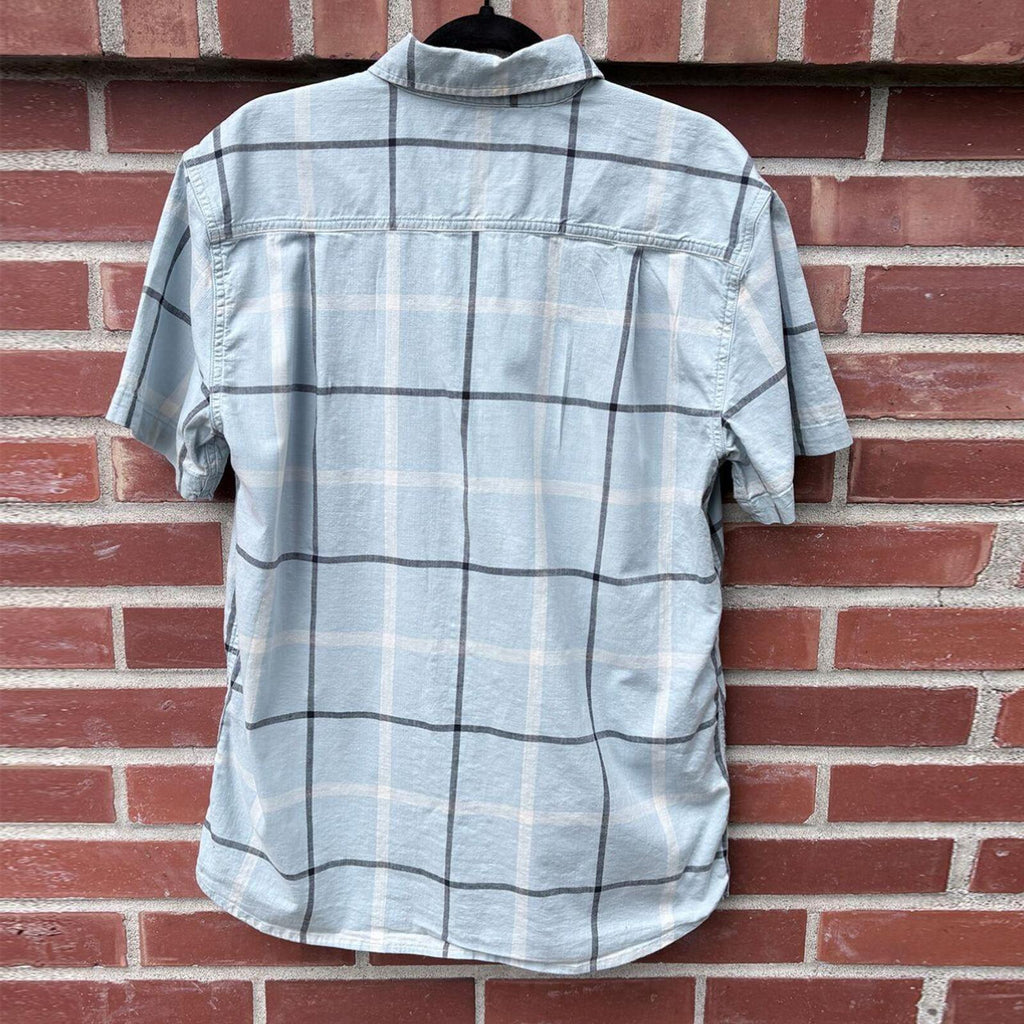 Carhartt Men's Blue and Grey Shirt
