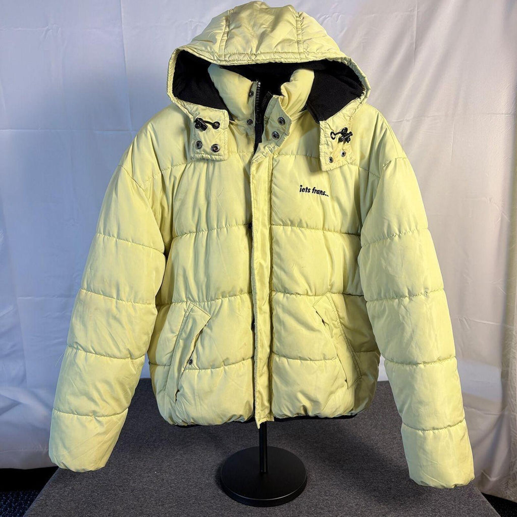 iets frans Lime Hooded Puffer Jacket
