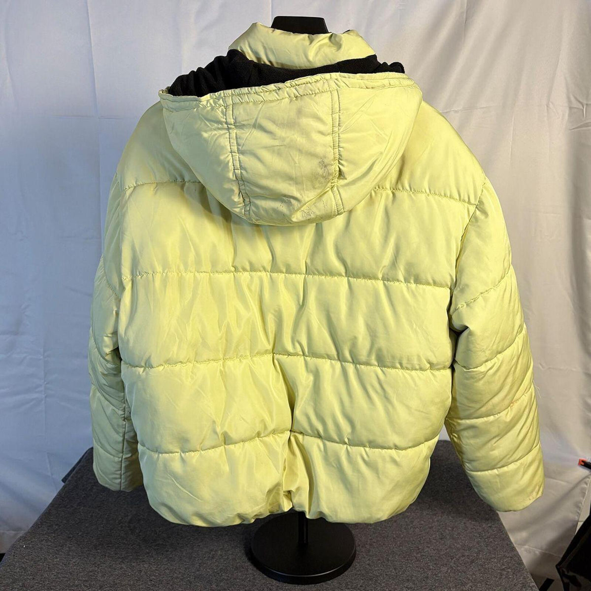 iets frans Lime Hooded Puffer Jacket