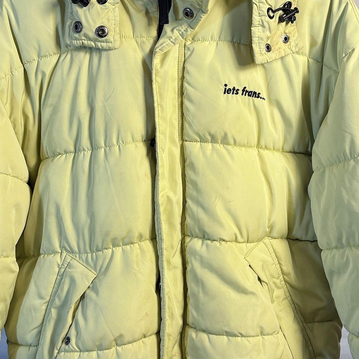 iets frans Lime Hooded Puffer Jacket