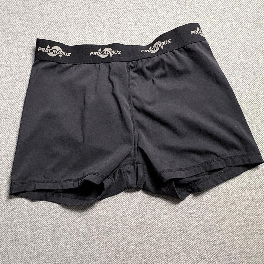 Procadmus Black Boxer Briefs Compression Shorts