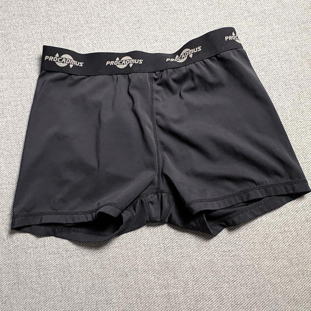Procadmus Black Boxer Briefs Compression Shorts