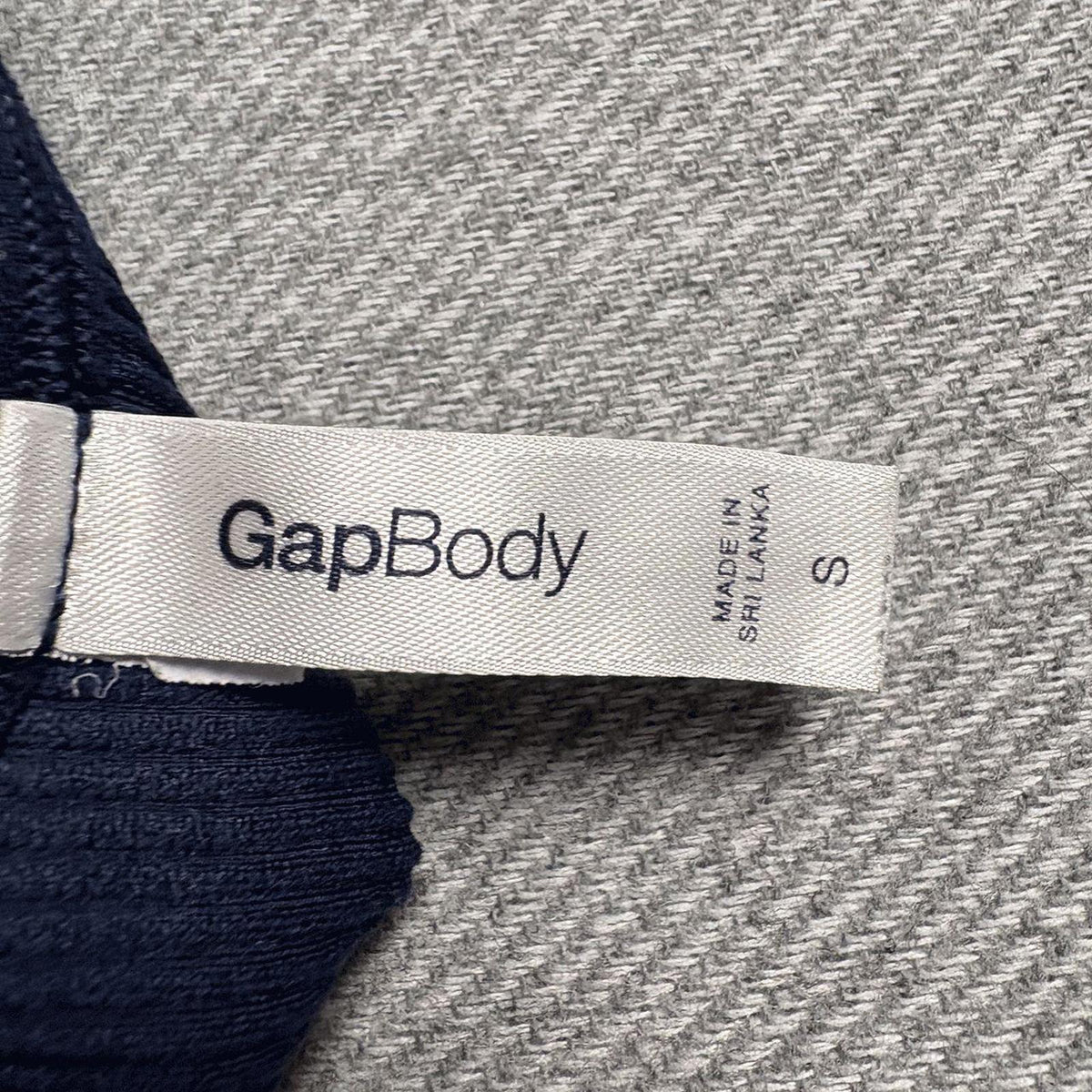 GapBody Navy Ribbed Crop Tank Top Size S