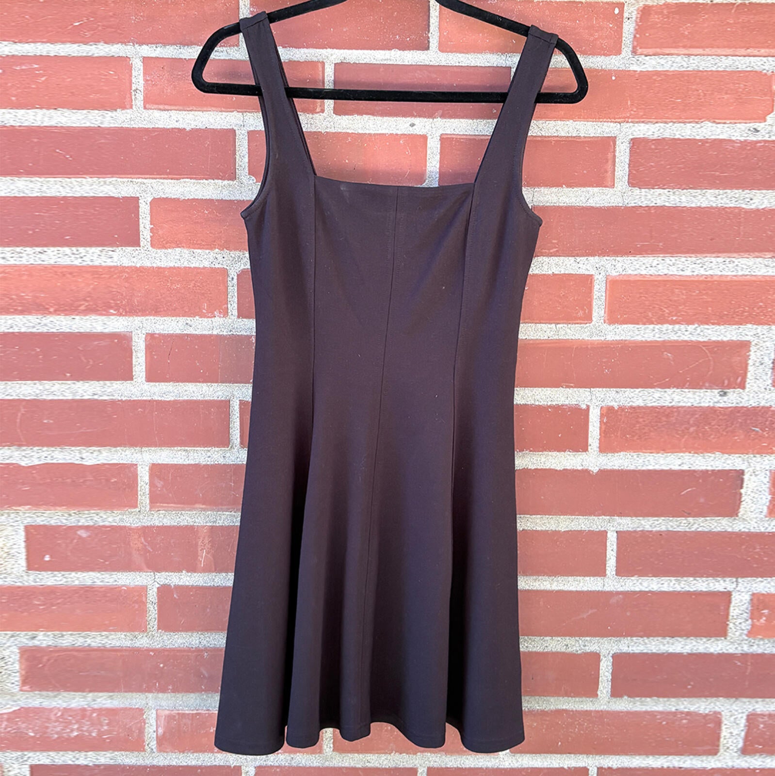 Women's Black Sleeveless Flared Dress Size S