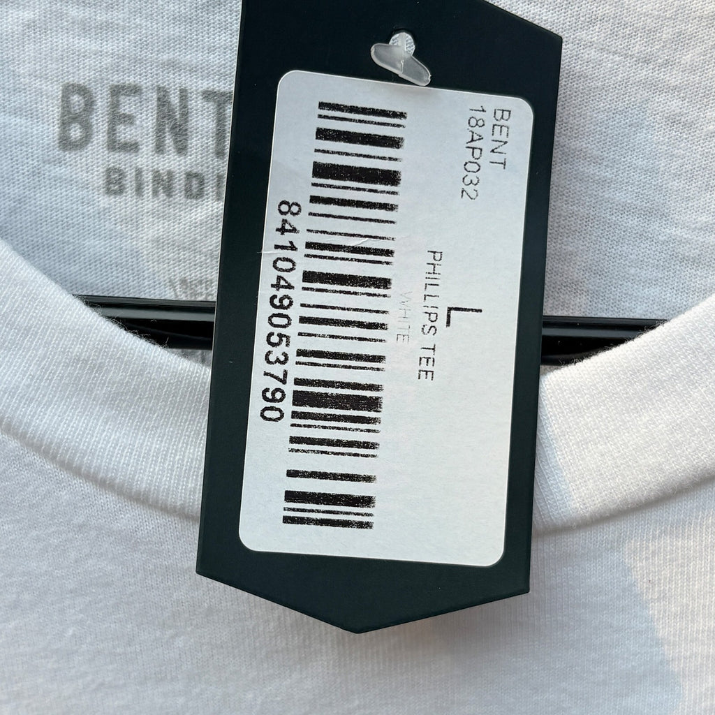 Bending White Graphic T-Shirt | L