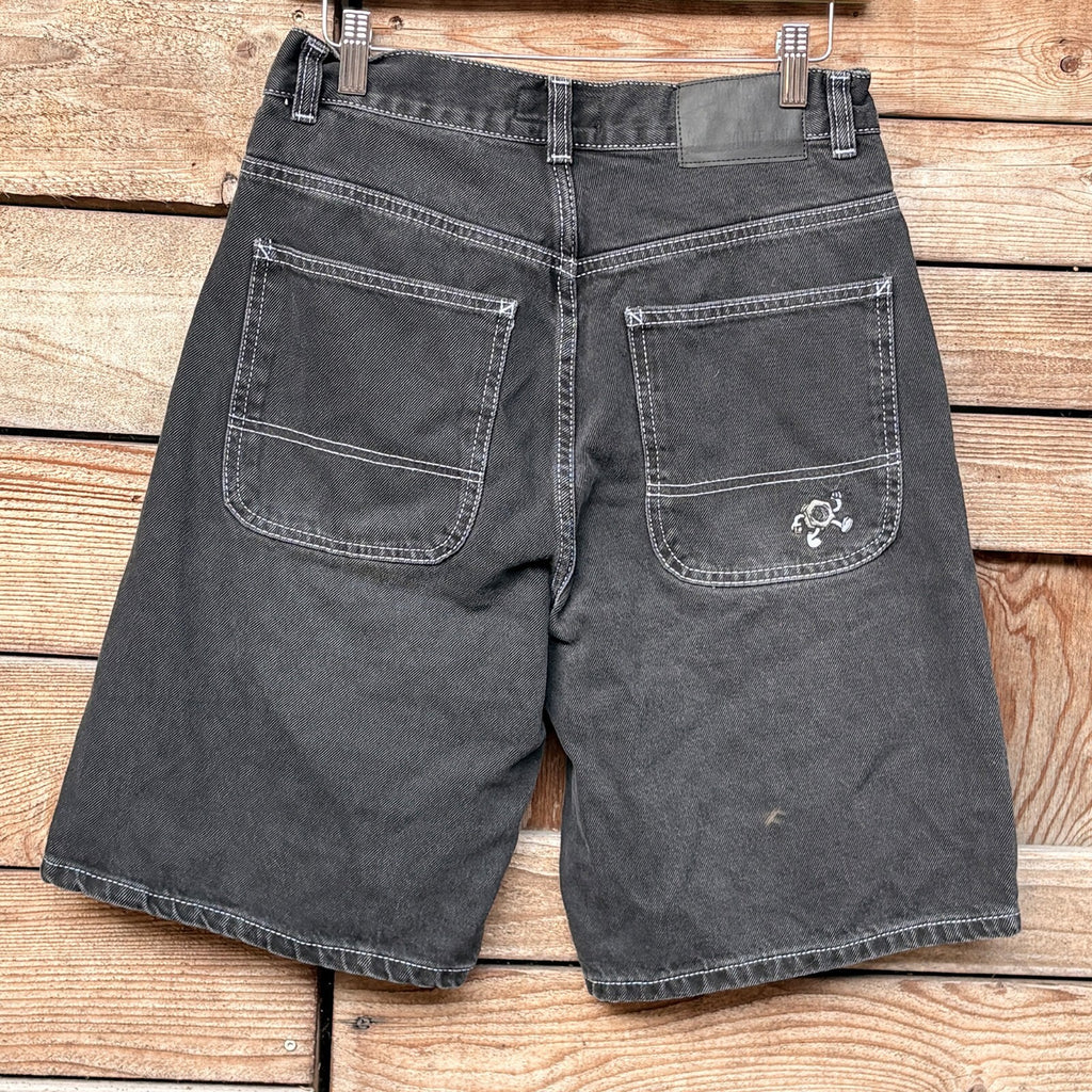 Route One Black Denim Bermuda Shorts | 28