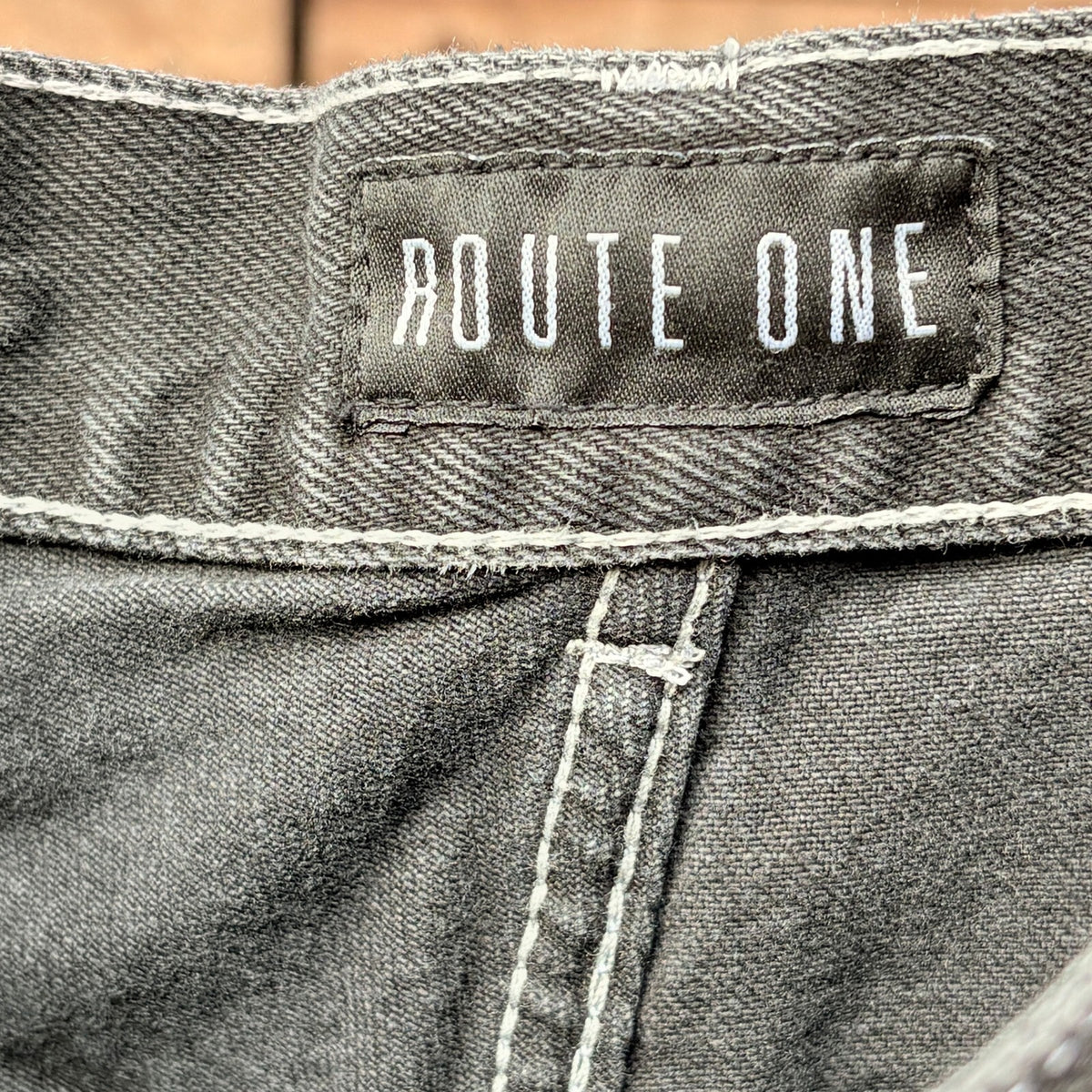 Route One Black Denim Bermuda Shorts | 28