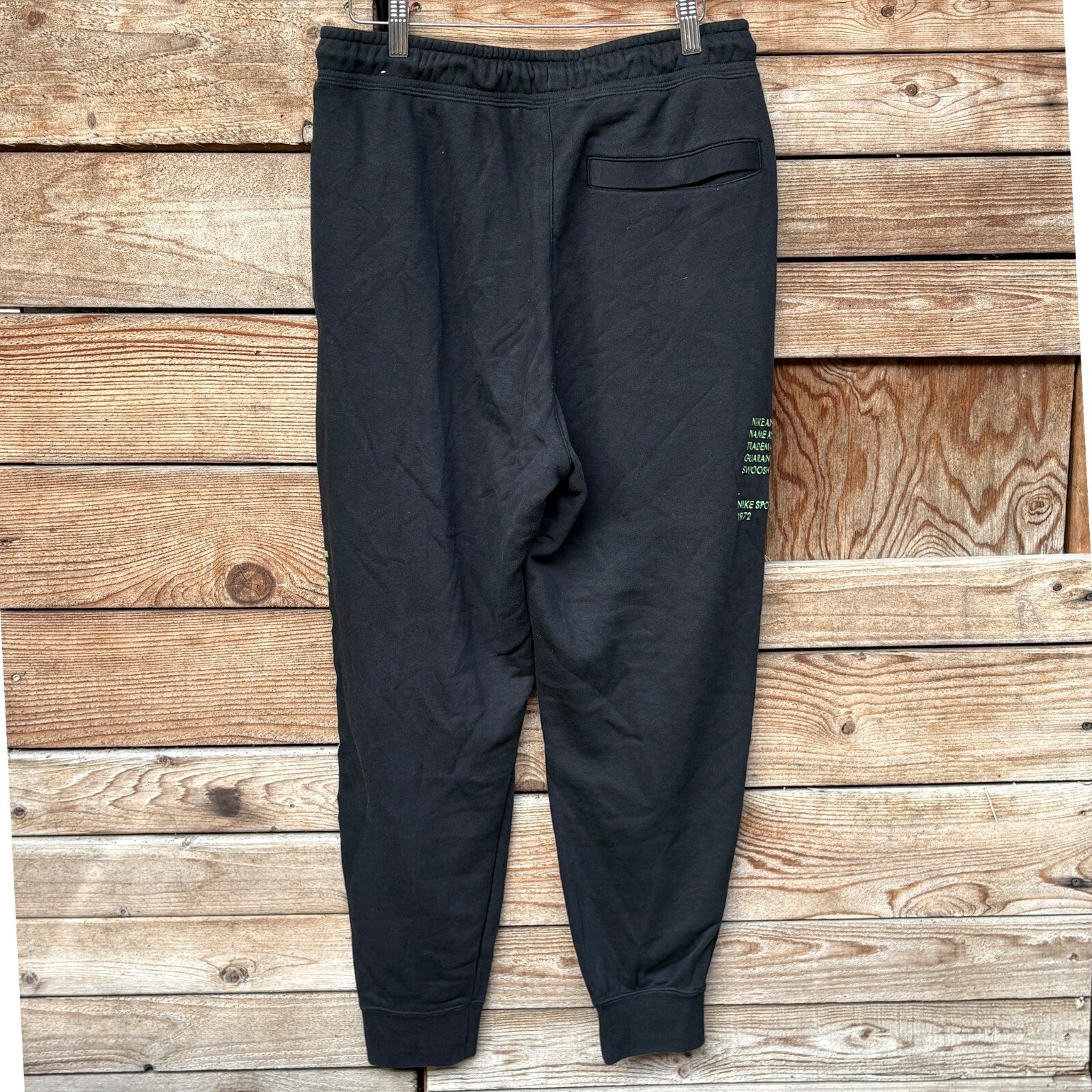 Nike Black Swoosh Jogger Sweatpants | M
