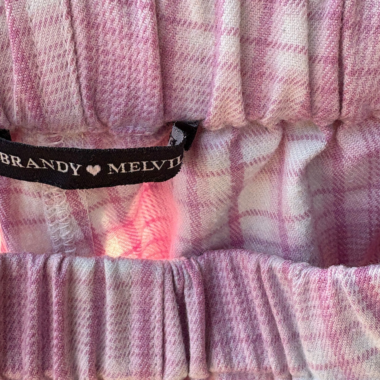 Brandy Melville Pink Plaid Shorts | OS