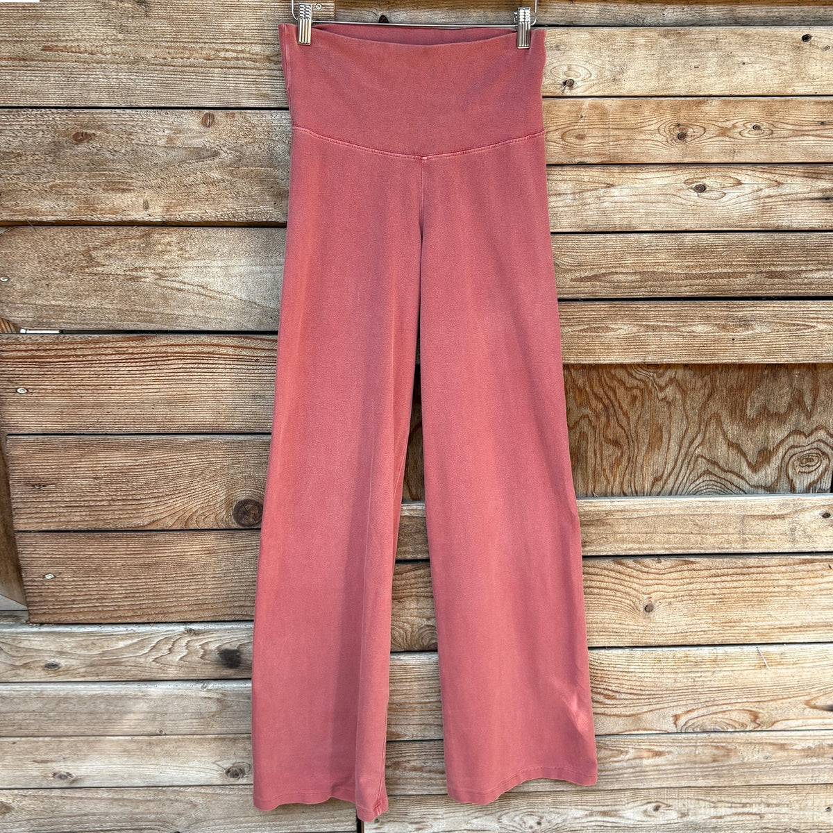 Pink Flare Leggings | High Waist | S