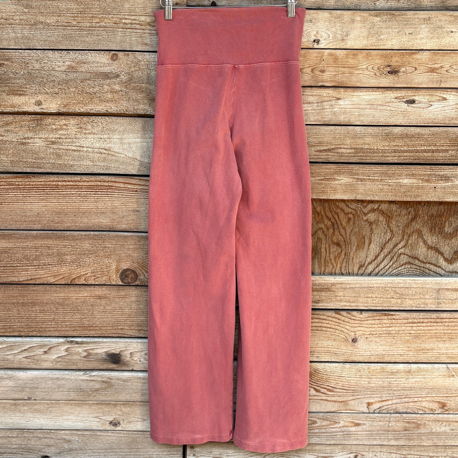Pink Flare Leggings | High Waist | S