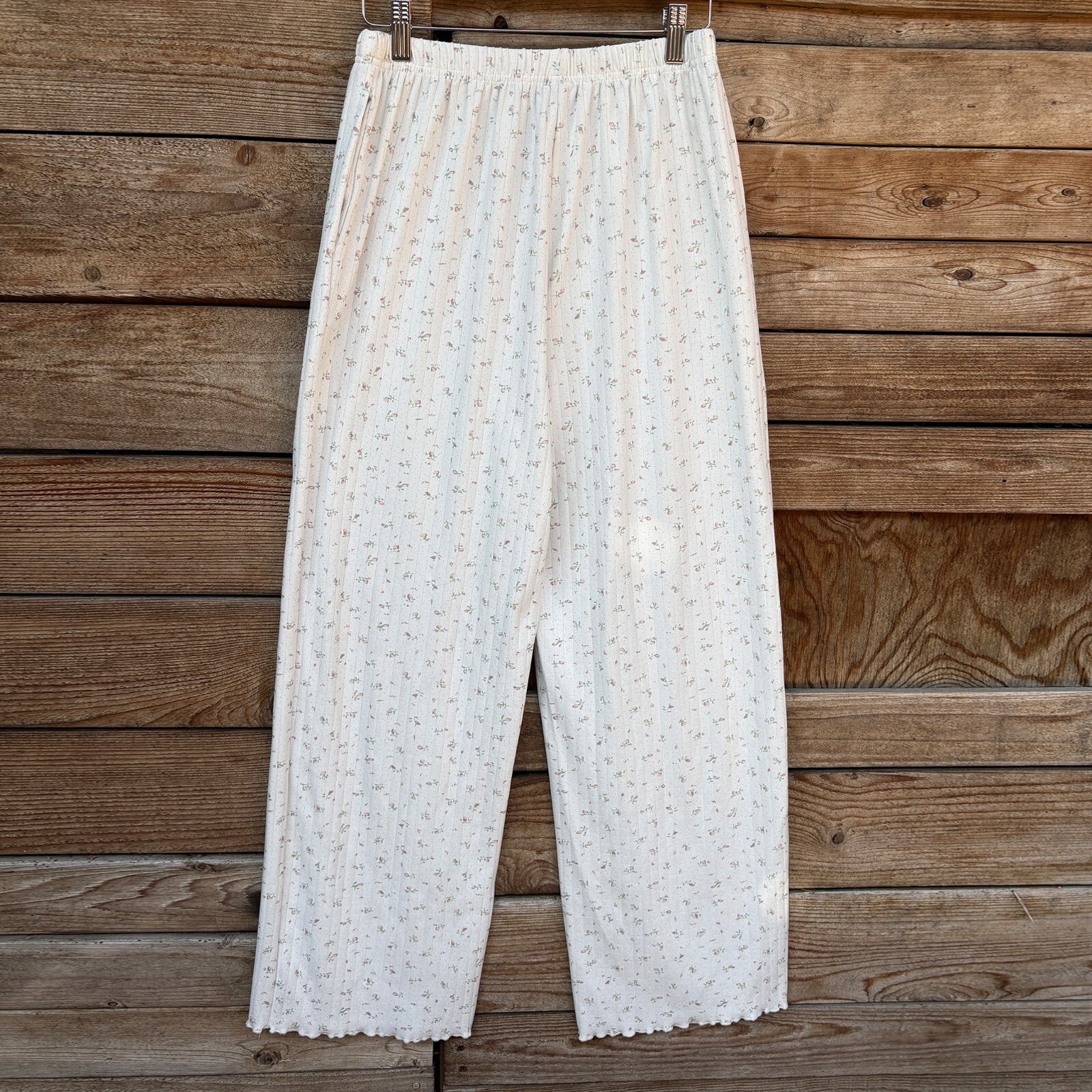 Dazy White Floral Lounge Pants | S