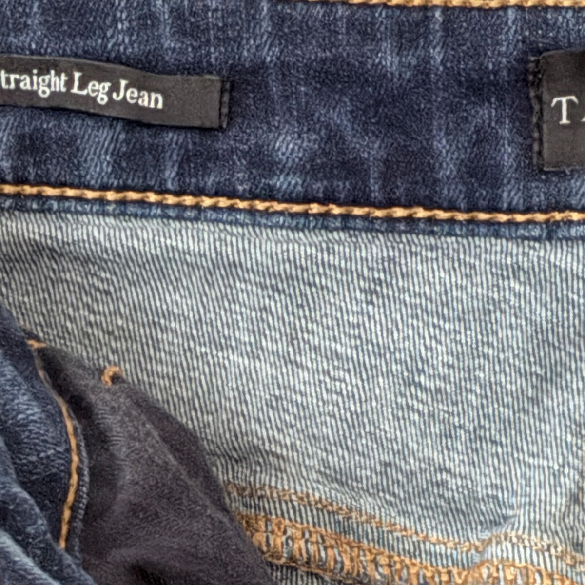 Talbots Classic Straight-Cut Denim Jeans, size 8