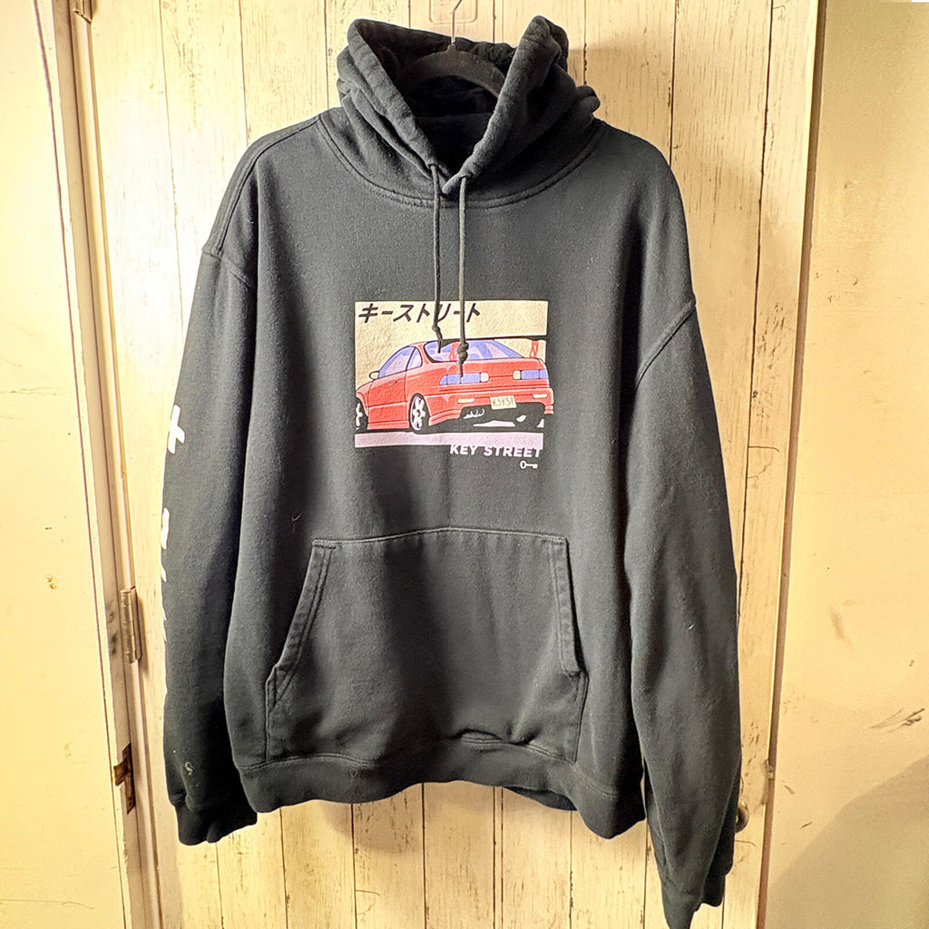 Key Street Black Graphic Hoodie