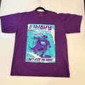 Million Dolla Motive Purple Wavy Surfer Graphic T-Shirt Y2K Retro Streetwear
