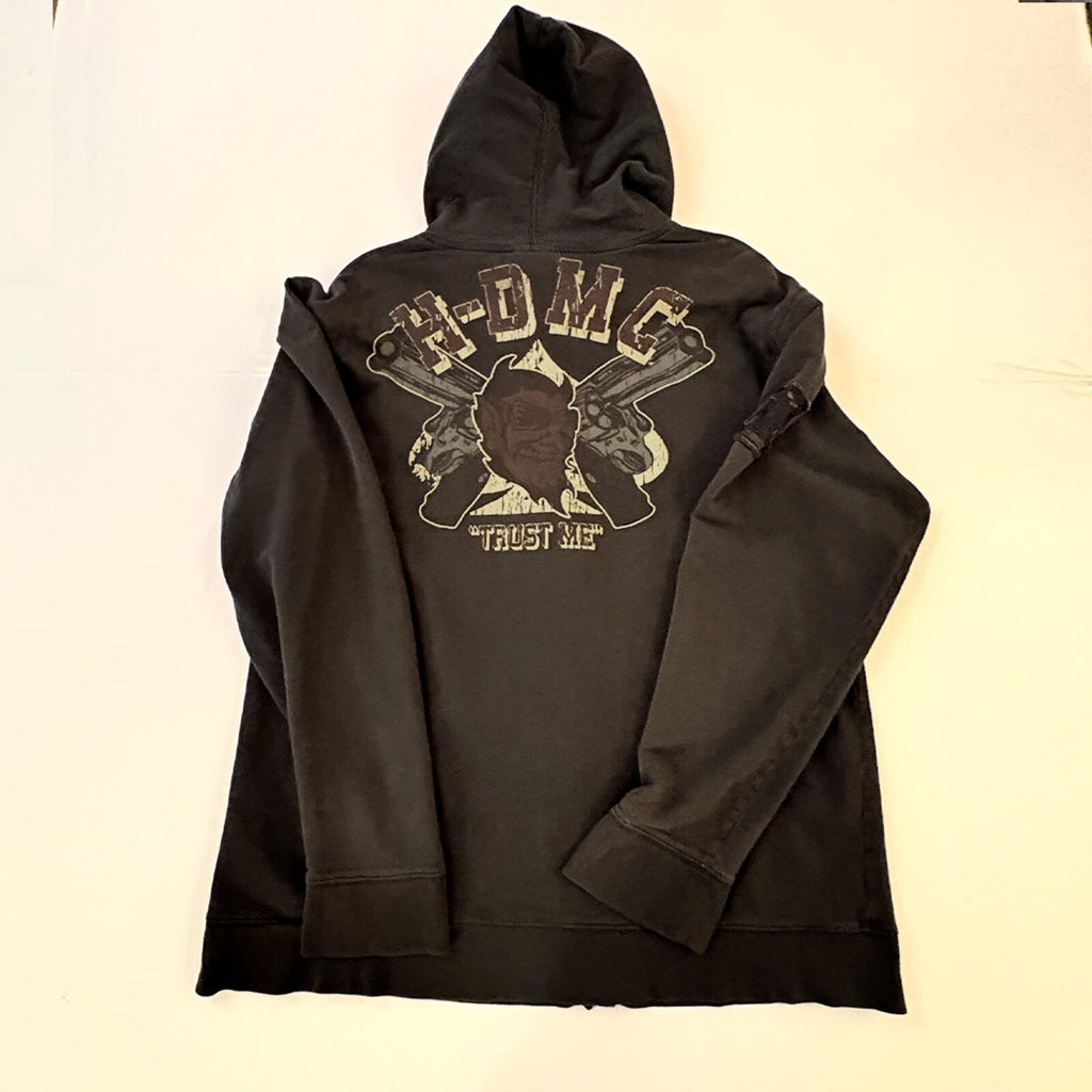 Harley-Davidson Black Full-Zip Hoodie with Hood and Graphic Back