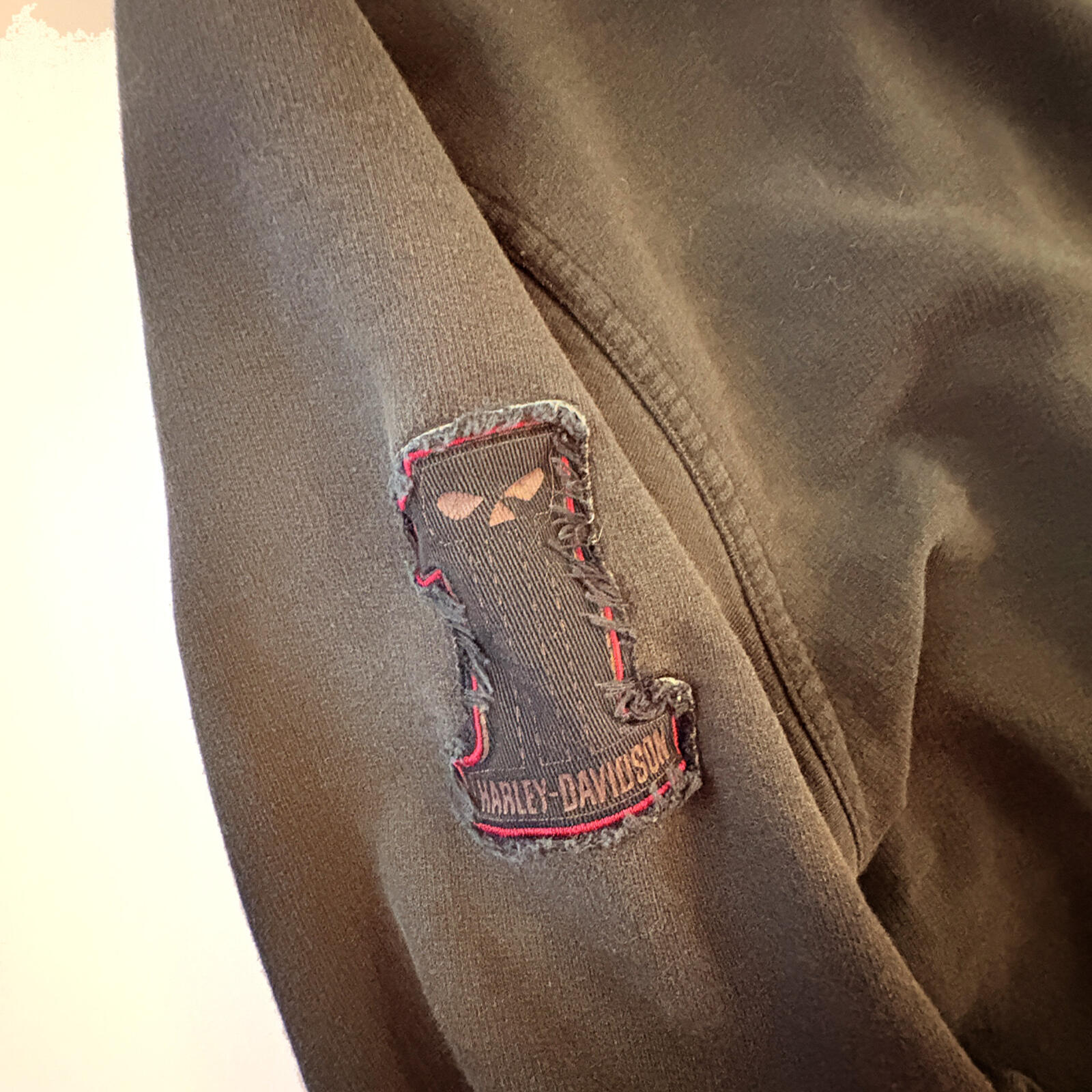 Harley-Davidson Black Full-Zip Hoodie with Hood and Graphic Back