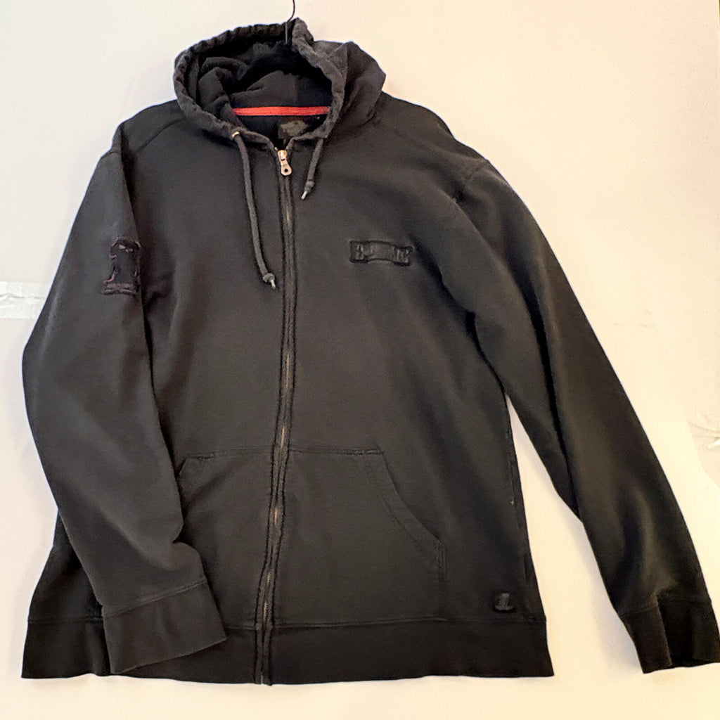 Harley-Davidson Black Full-Zip Hoodie with Hood and Graphic Back