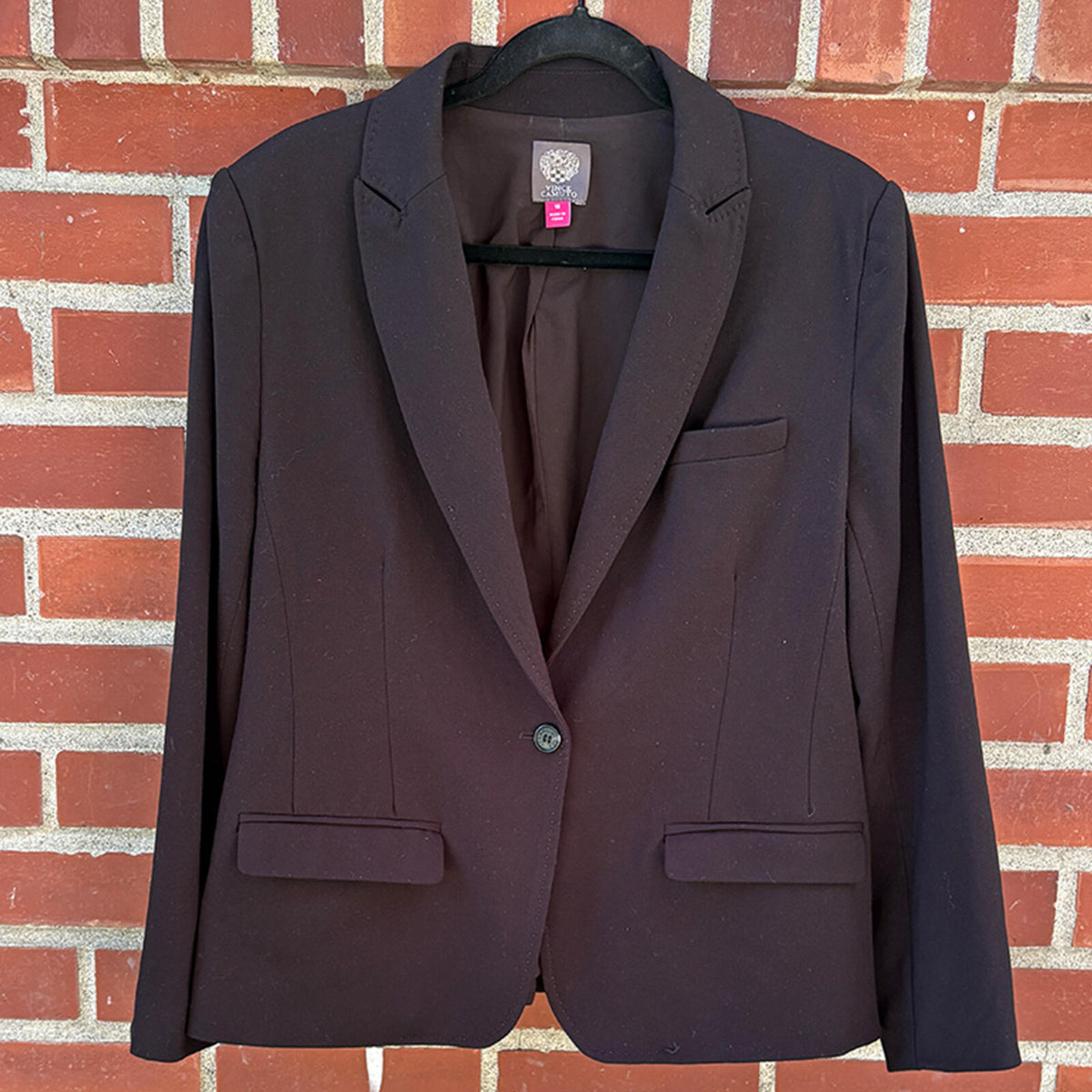 Vince Camuto Women's Black Blazer Size 16