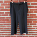 Gap black wide-leg crop pants, size 16