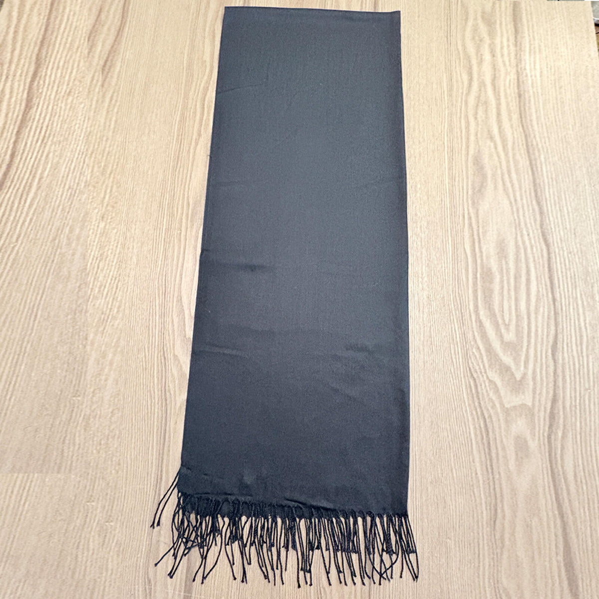 Black Fringe Scarf Wrap Shawl