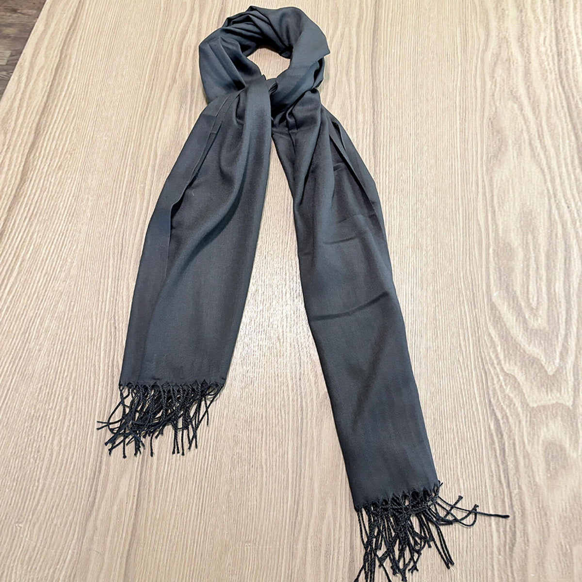 Black Fringe Scarf Wrap Shawl