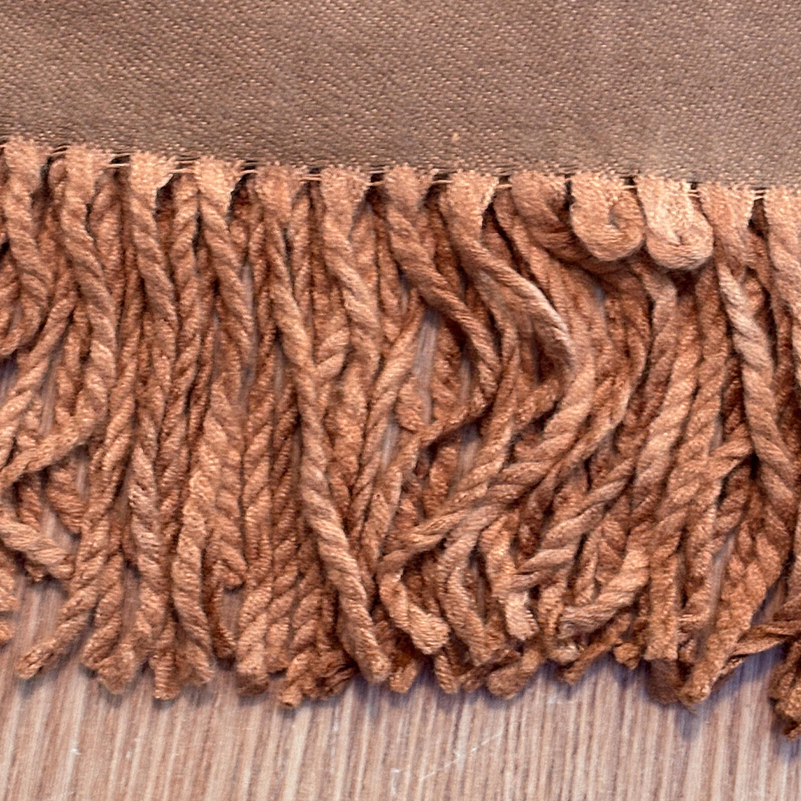 Two-Tone Brown Fringe Scarf Shawl