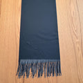 Black Fringe Lined Scarf Wrap Shawl