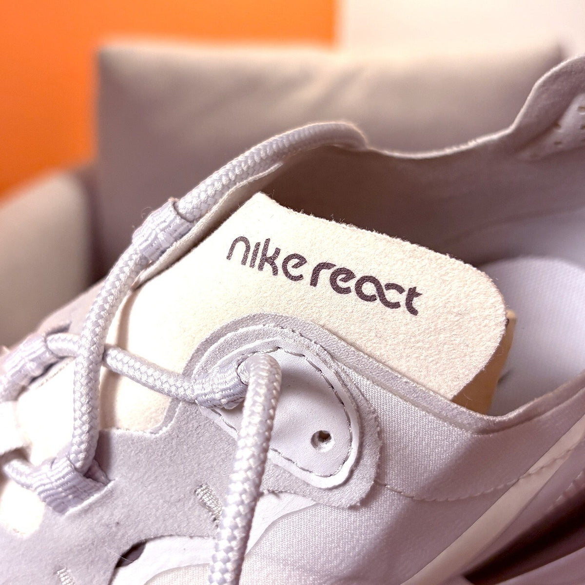 Nike React White Athletic Sneakers - Lightweight and Comfortable
