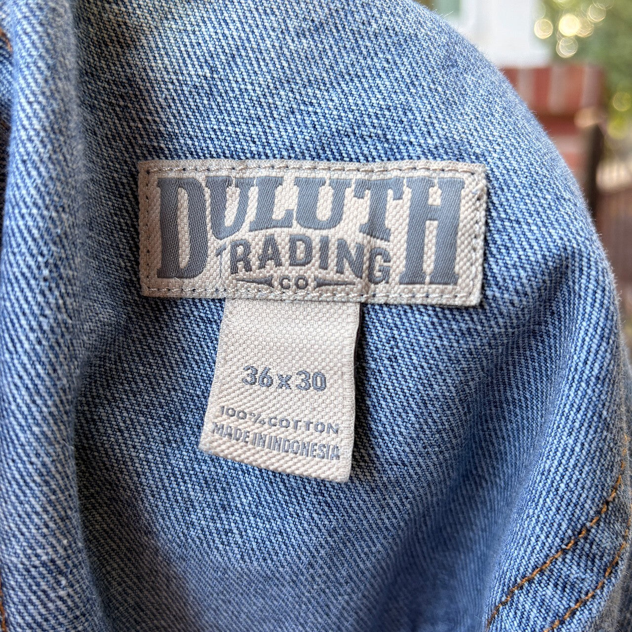 Duluth Trading Co Men's Blue Denim Jeans Size 36x30