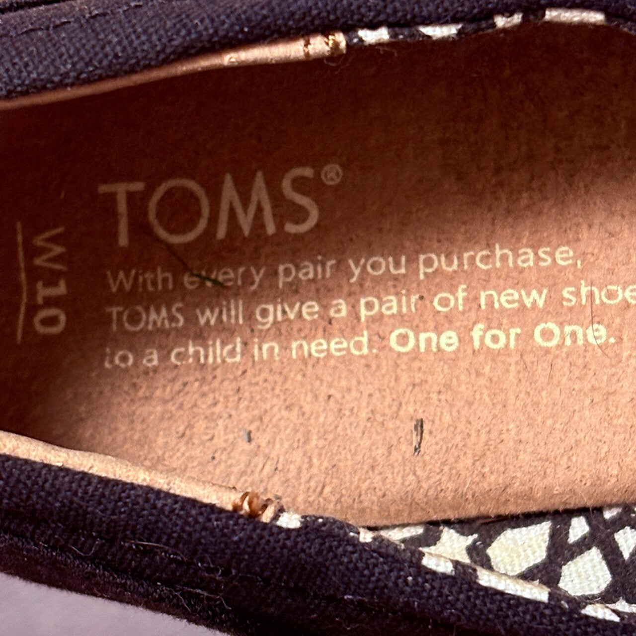 TOMS Black Canvas Peep Toe Wedge Espadrilles, 10W