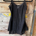 Frederick's of Hollywood Black Lace Slip Dress Medium