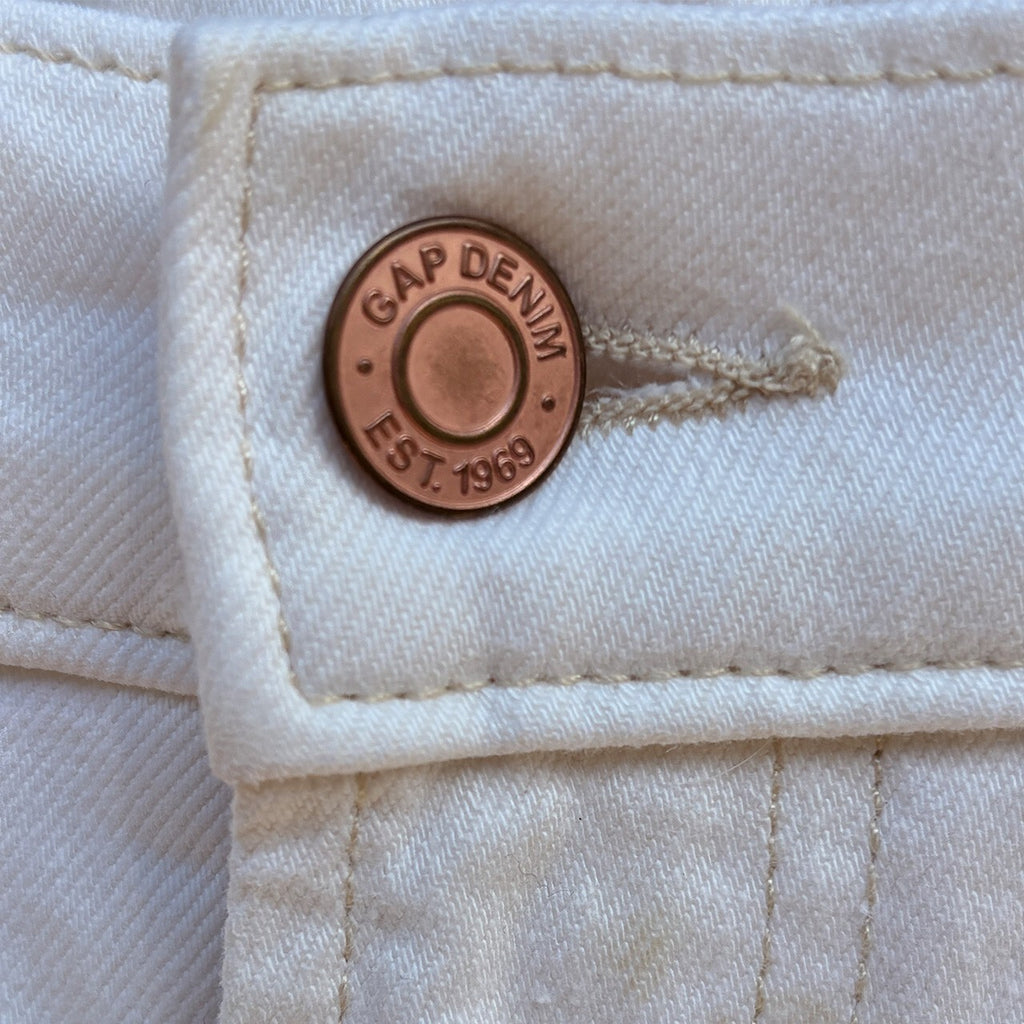 Gap Denim Cargo Pants | White, 31/32