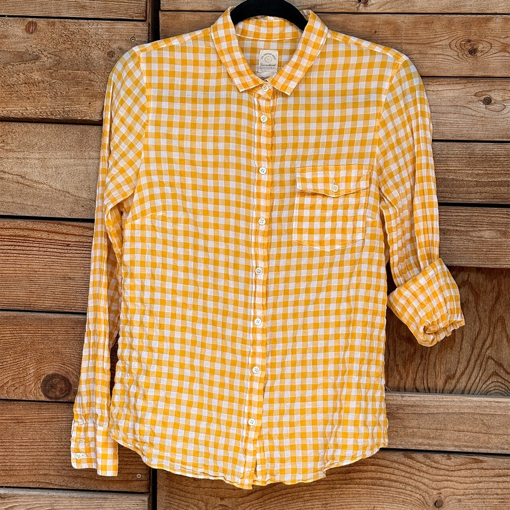 Perfect Shirt Gingham Button-Up | Yellow, 8