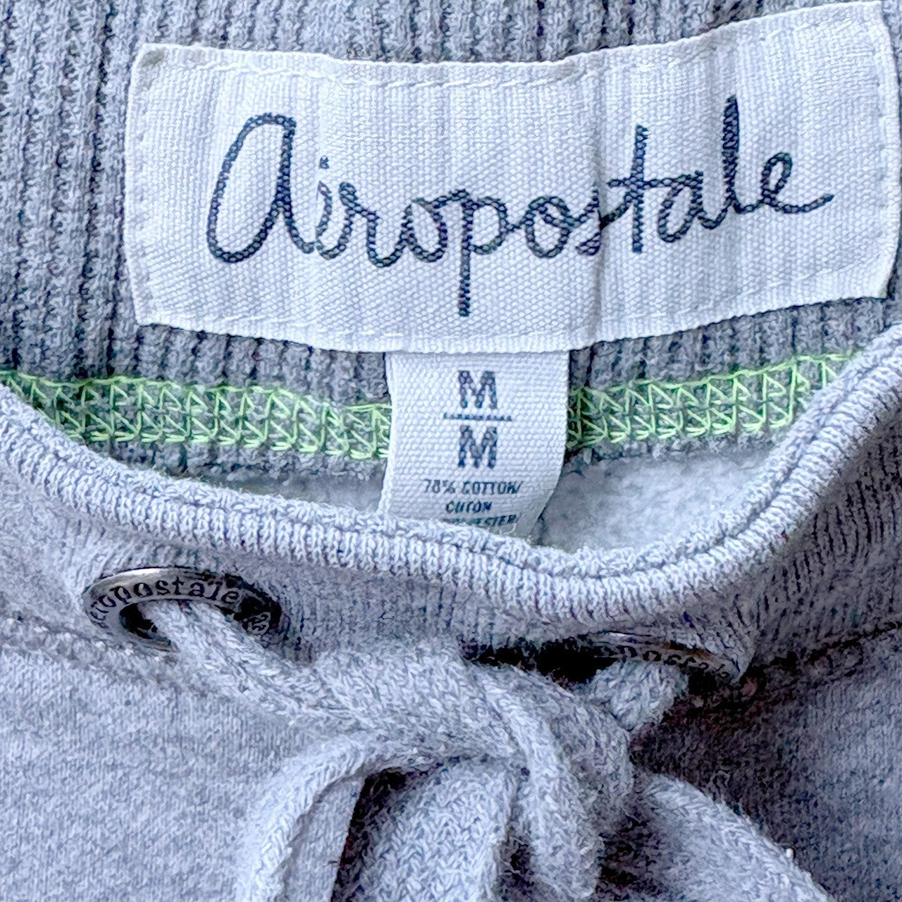 Aeropostale Gray Sweatpants with Drawstring Waist, Size M