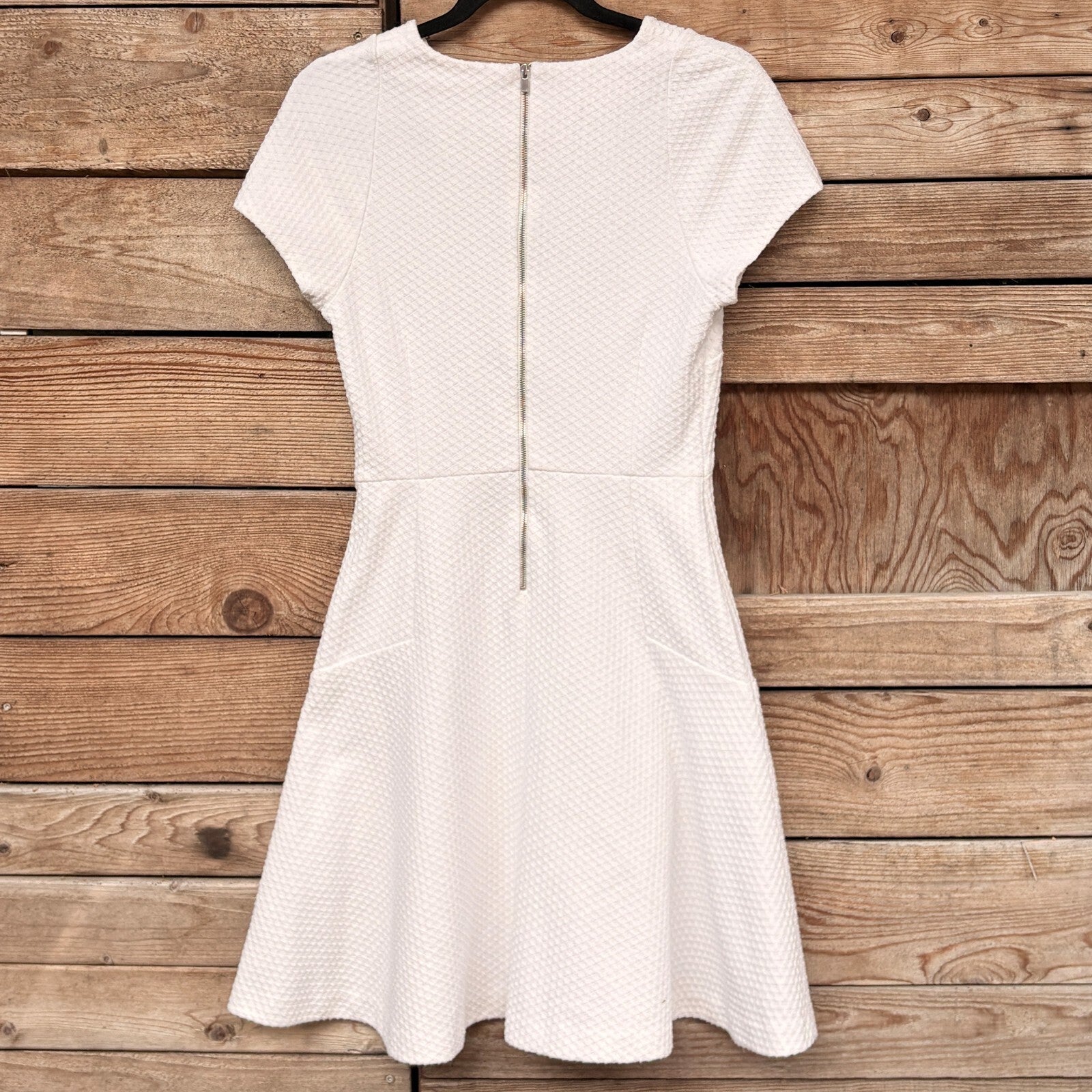 Banana Republic Textured Fit & Flare Dress