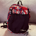 BULA Red and Black Floral Pattern Backpack