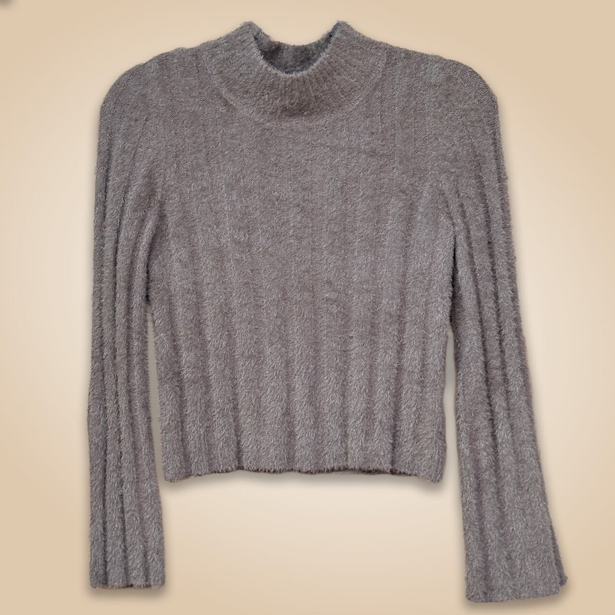 Gentle Fawn Brown Fuzzy Sweater