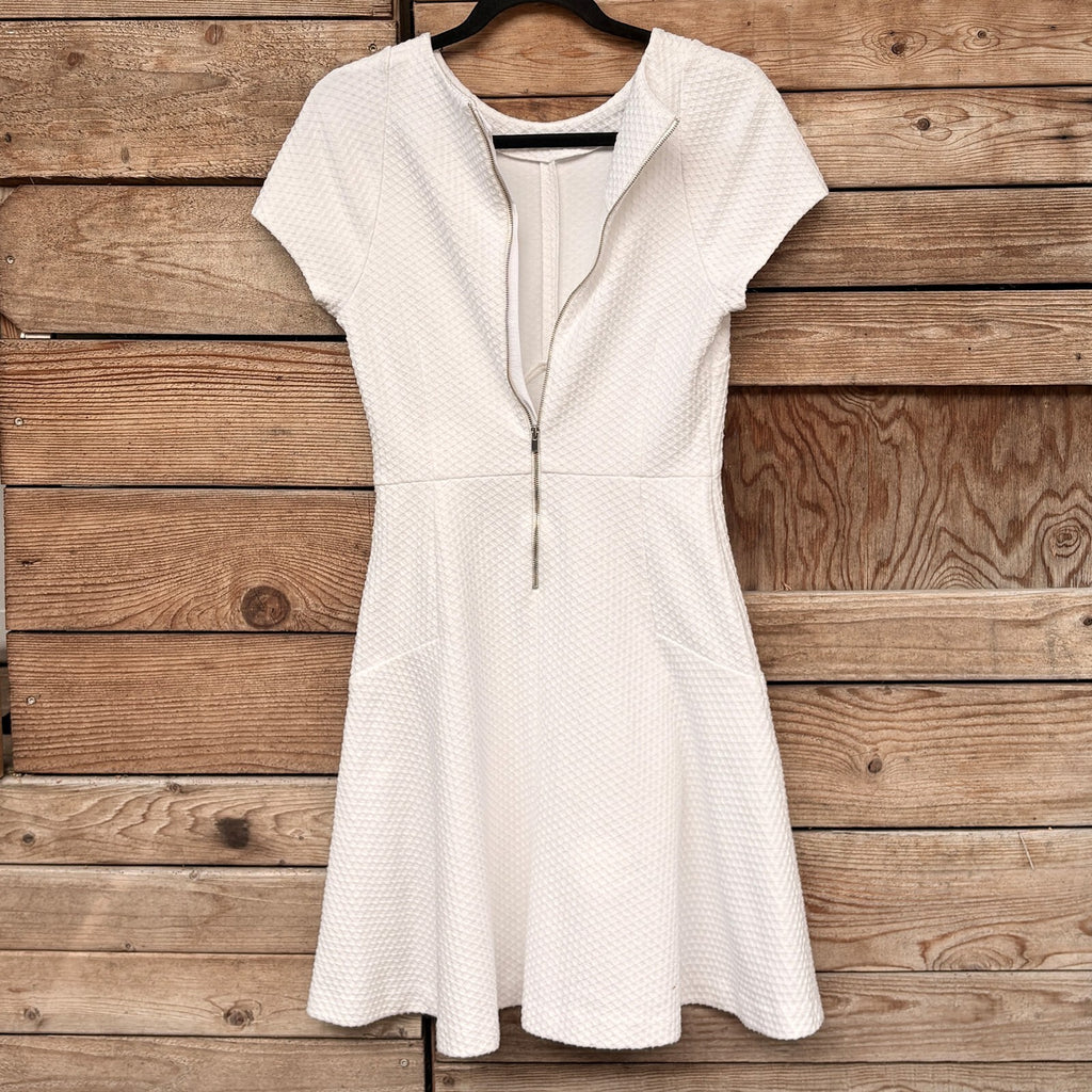 Banana Republic Textured Fit & Flare Dress