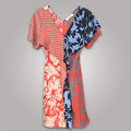 Diane von Furstenberg Silk Colorblock Dress