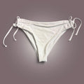 White Side Tie Bikini Bottoms Swimwear