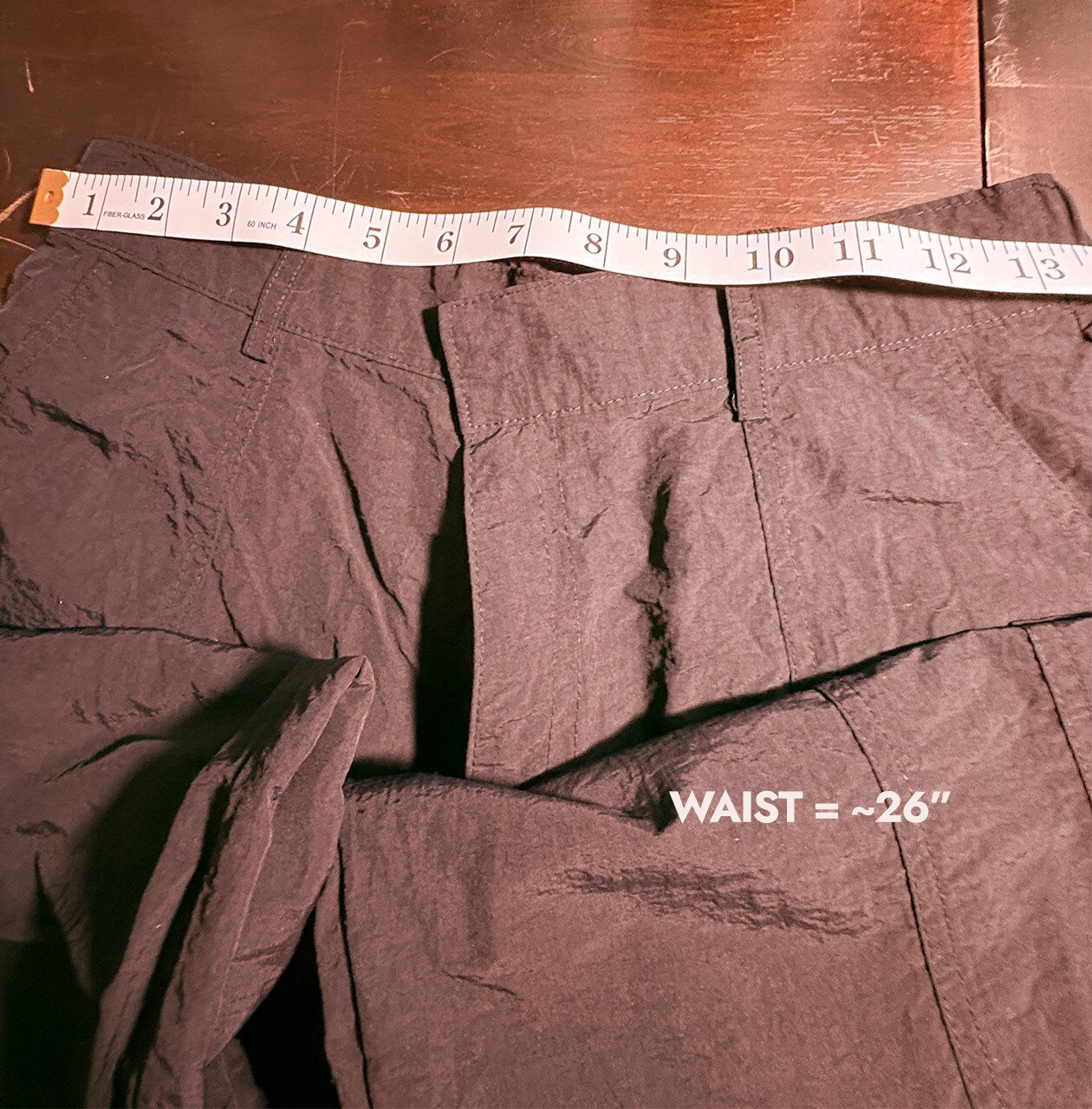 Love Tree Black Cargo Pants with Elastic Cuffs, Size M