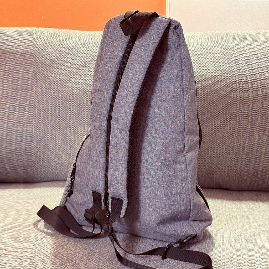 Gigapower Sport Gray Backpack with Multiple Zippered Compartments