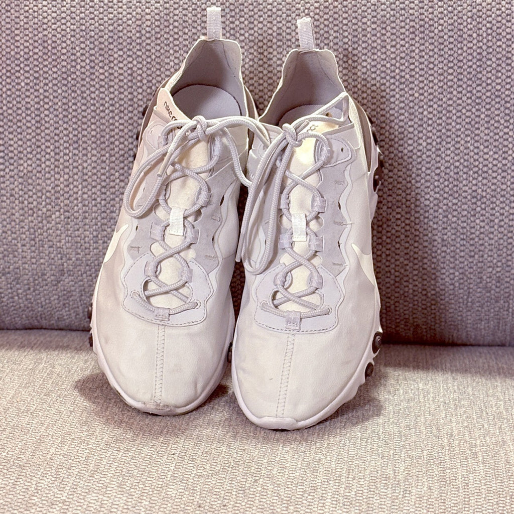 Nike React White Athletic Sneakers - Lightweight and Comfortable