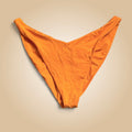 Frankies Bikinis Orange High-Cut Bikini Bottoms Large