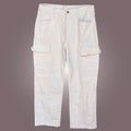 Gap Denim Cargo Pants | White, 31/32