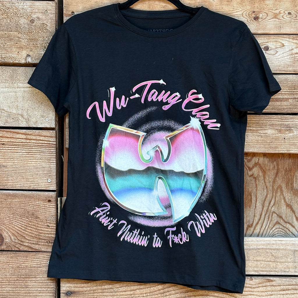 Wu-Tang Clan Black Graphic T-Shirt Size S 100% Cotton Made in UK