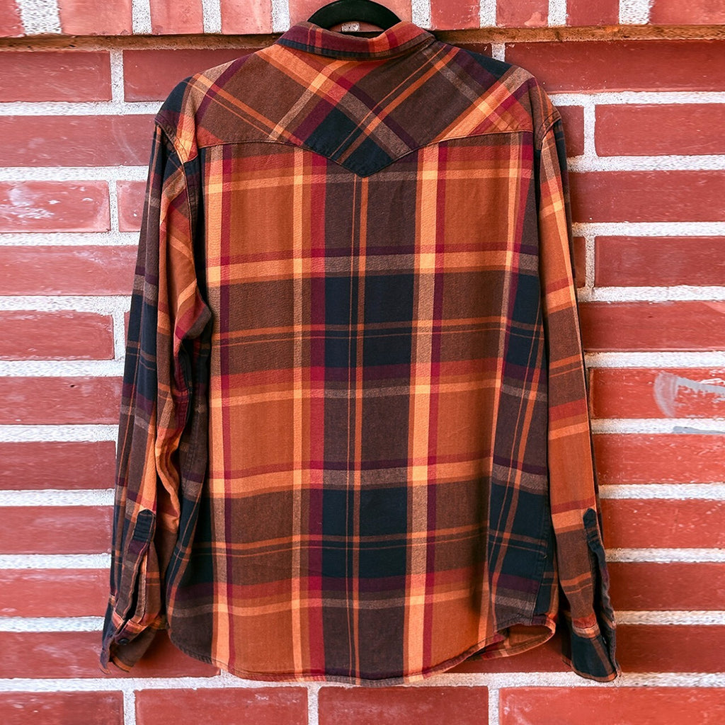 Levi's XL Plaid Flannel Shirt in Warm Autumn Colors