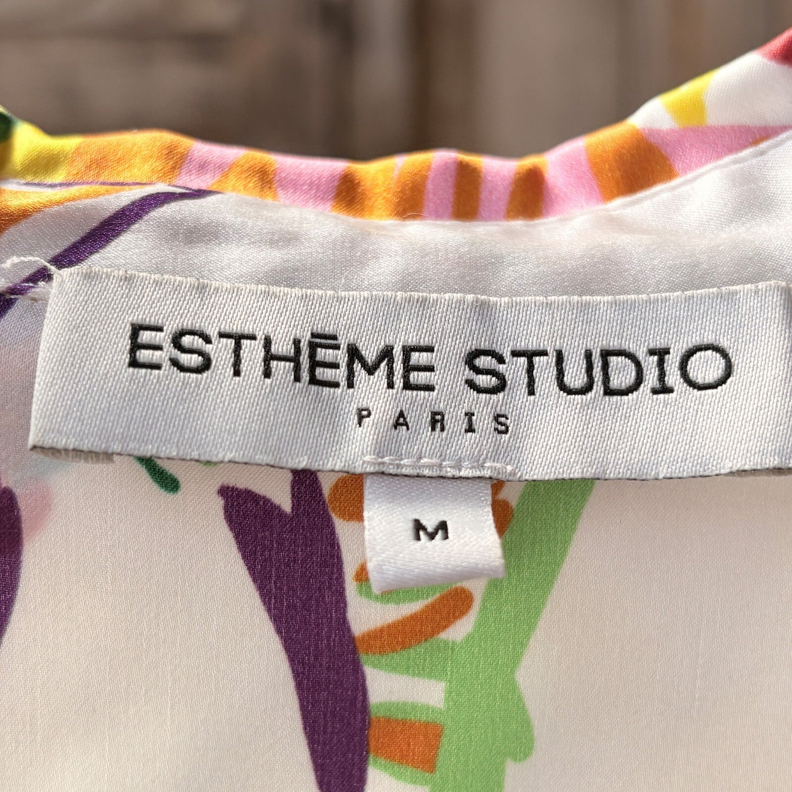 Esthème Studio Paris Silk Button-Up Shirt