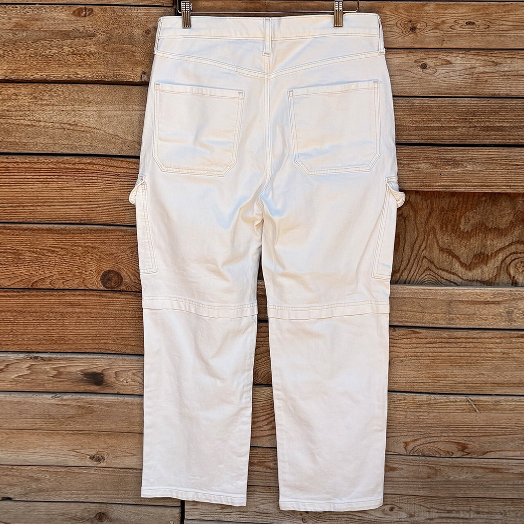 Gap Denim Cargo Pants | White, 31/32